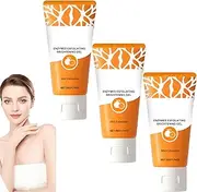 Exfoliating Gel Scrub Face Body Skin, Deeply Cleansing Moisturizing Facial Exfoliator, Exfoliating Brightening Gel, Natural Peeling Face Scrub Cream, Gentle Exfoliating Gel for Pore Cleansing (3pcs)
