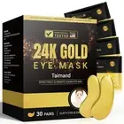 Under Eye Patches (30 Pairs) 24K Gold Under Eye Mask for Puffy Eyes Dark Circles