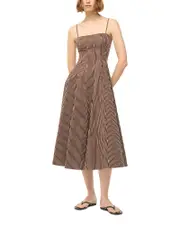 Staud Wylie Striped Midi Dress 14