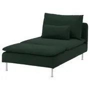 SÖDERHAMN chaise longue, Tallmyra dark green