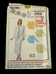 Burda Separates Sewing pattern 8239, burda plus size vest/ jacket Oop