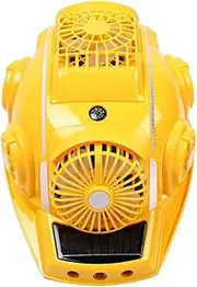 [SUCRFXJ] Hard Hat with 7 Fans, Cooling Hard Hat with 4 Gears Adjustable Winds, Bluetooth Music Safety Helmet, Electric Solar Panels Cool Helmet with Conditioner System, for Construction, Outdoor Work