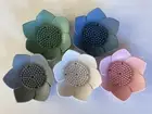 Silicone self draining soap dish, shower steamer tray, non-slip soap holder tray