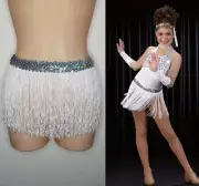 Stand Out FRINGE SKIRT ONLY Tap Dance Costume Child-Adult Hologram Sequin New