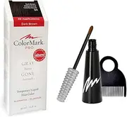 ColorMark PRO Dark Brown Liquid Gray Root Touch Up Wand Applicator, Real Hair Color