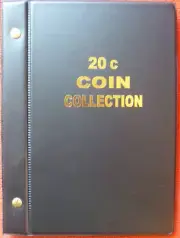 VST AUSTRALIAN COIN ALBUM for 20c COLLECTION 1966 to 2023 with MINTAGES PRINTED