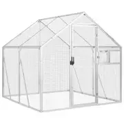Andala Pets Aviary Silver 1.79x2x1.85 m Aluminium