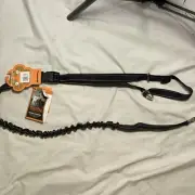 Mighty Paw Hands Free Dog Leash Black 34” Bungee Adjustable Waist Attachment