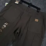 Gravel Gear 7 Pocket Heavy Duty Carpenter Work Pants Mens 42x32 Rip Stop Relaxed