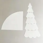 Acrylic Xmas Tree Quilting Template Cutting Mats DIY Craft Tool Stencils