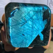 2.6lb Natural Blue Labradorite Quartz Crystal Display Mineral Specimen Healing