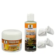 Inca Beeswax Furniture Polish Pack with Paste Wax Liquid Wax & Polishing Cloths