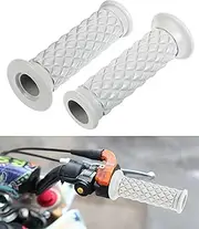 bylikeho 2PCS Handlebar Grips,Motorcycle Grips,Car Accessories Motorcycle Retro Comfortable Hand Handlebar,Non Slip Rubber Bar End Thruster Grip for Motocross Scooter Dirt Bike