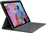 Logitech Slim Folio iPad Keyboard Case 10.2 Inch, QWERTZ German Layout - Graphite Black