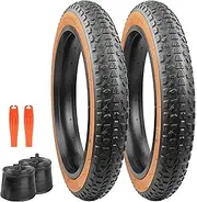 WEEROCK 20/26 Inch E-Bike Tire/Bike Fat Tire 20/26 * 3.0 Bike Tire One/Two Pack Bicycle Tyre Folding Bead Cycle Tires Compatible with 20/26 Wide Mountain Snow Bicycle Tricycle Electrical Bike