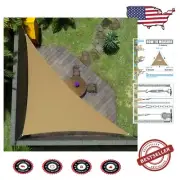Custom Triangle Shade Sail 6' x 7' - 95% UV Blockage, 3- Assurance