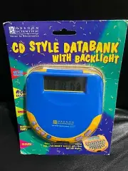 CD Style Databank with Backlight Oregon Scientific New Old Stock NOS Vintage