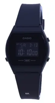 Casio Digital Alarm Backlight Stopwatch Flash Alert LW204-1B 50M Ladies Watch