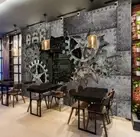 3D Toothed Gear Self-adhesive Removeable Wallpaper Wall Mural 52
