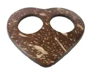 Pareo Buckle, Natural Coconut Dress Pareo Lava Wrap - Heart
