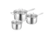 Radius 85 Saucepan Set, 3 Piece - 16/18/20cm
