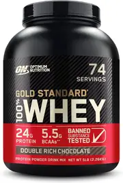 Optimum Nutrition Gold Standard 100% Whey Double Rich Chocolate 2.27kg | 2.27kg / Double Rich Chocolate