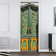 Door Stickers Modern Wood Grain Home Decor DIY Door PVC Waterproof Classical Pattern Sticker Safe Telephone Booth Self Adhesive Art Paper Bed (Color : N, Size : 85x215cm)