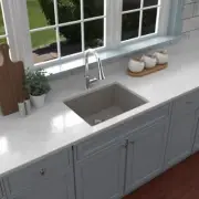 Karran Undermount Kitchen Sink Heat Resistant Single Bowl Rectangular Concrete