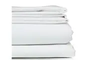 Crisp Extra Long Single Flat Sheet with Cuff