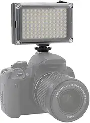 Video Fill Light, 96 Beads LED Mini Photography Dimmable On-Camera Video Lamp 2 Color Temperature for SLR Cameras