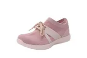 Traq By Alegria Womens Qool Comfort Smart Walking Shoe Sneaker - Fuzz Blush