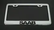 SAAB Stainless Steel License Plate Frame Rust Free W/ Caps