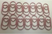 20PCS Heart Paperclip Stainless Steel Wire Small Love Heart Shaped Paper Clips