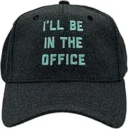 [Crazy Dog T-shirts] Ill Be In The Office Hat Funny Sarcastic Work Novelty Cap