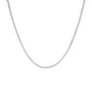 Silver 45cm Wheat Chain