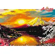 ArtLife 藝術生活 現貨 DIY 數字 油畫 彩繪 70051富士山 80x120cm 不附木質內框