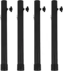 4 Pack Table Leg Extenders, 17.3in Adjustable Folding Table Leg Risers