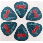 6 Picks Dunlop Tortex Dirtbag Guitar Picks Plectrums Dirtbag DB Drip 0.60 mm