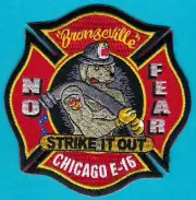 CHICAGO ENGINE COMPANY 16 FIRE PATCH BRONZEVILLE
