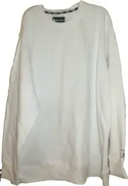 New Mens 3XL AND1 MVP Fleece Crew Neck Sweatshirt White
