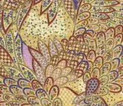 Madame Butterfly metallic Moda fabric