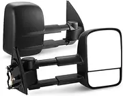 Trailer RV 4x4 4WD Pickup Car Extendable Towing Mirrors Compatible With VW Amarok 2009-ON