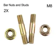 Carbon Steel Chainsaw Bar Nuts & Bar Studs/Bolts Kit Set For Baumr-Ag SX62 62cc