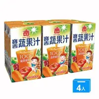 在飛比找ETMall東森購物網優惠-義美寶吉蔬果汁蘋果柳橙125ml*24【愛買】