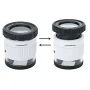 30X Magnifier 3 LED 3 UV Light Optical Glass Len Jewelry Loupe Reading/Writing B
