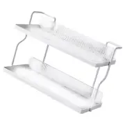 Water Bottle Storage Shelves Double Shelf Shelving Multifunctional Rack