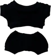 niannyyhouse 20cm Plush Doll Clothes Sportswear Suits Sweatshirts Pants Doll Clothes Black 20cm