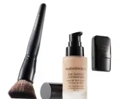 3 Items Silk Fusion Foundation Powder Blush Brush Custom Colour Drops Nutrimetic