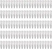 Lawie 100 Pack 6 CM Silver Blank Snap Metal Hair Clips 2.5 Inch Small Plain Base Hair Barrettes Gray Hair Pins Thin Fine Bang Hair Grips Arts and Crafts DIY Hair Accessories Bulk for Women Girls Kids