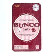 BUNCO Dice Game Pink Collectors Tin Box 2-12 Players Fundex